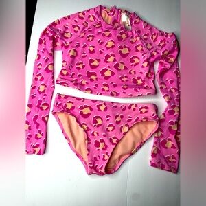 2 piece long sleeve swimsuit